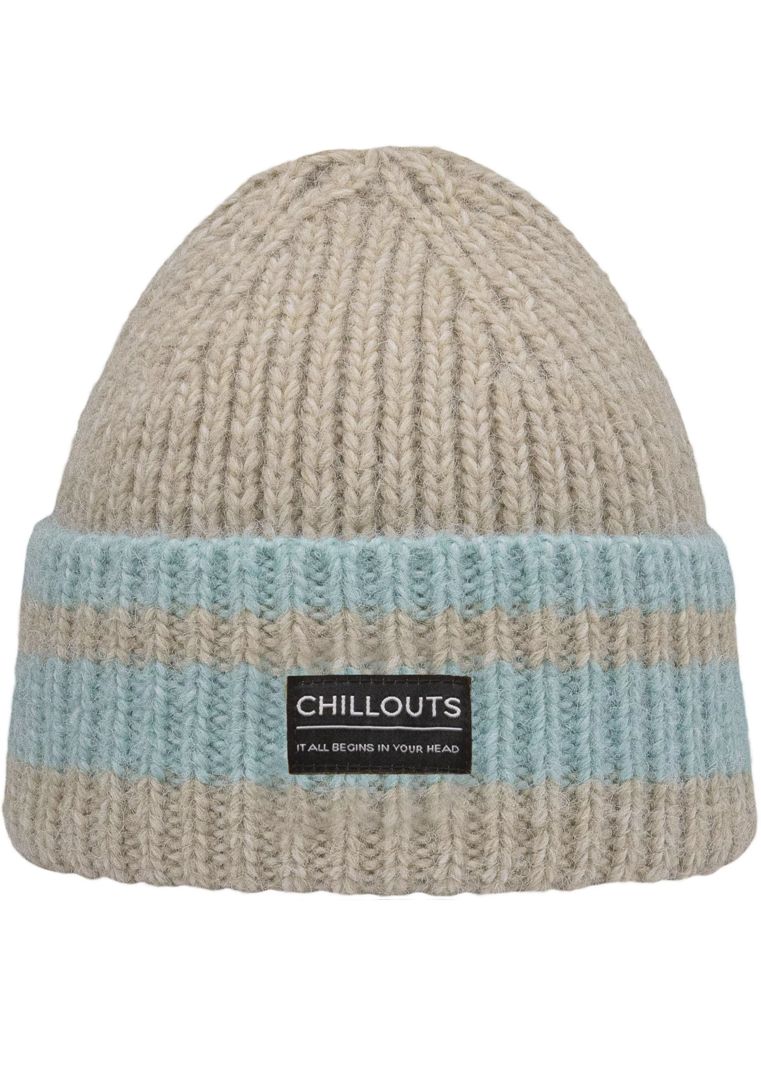 chillouts Strickmütze "Cooper Hat", mit Kontrast-Streifen günstig online kaufen
