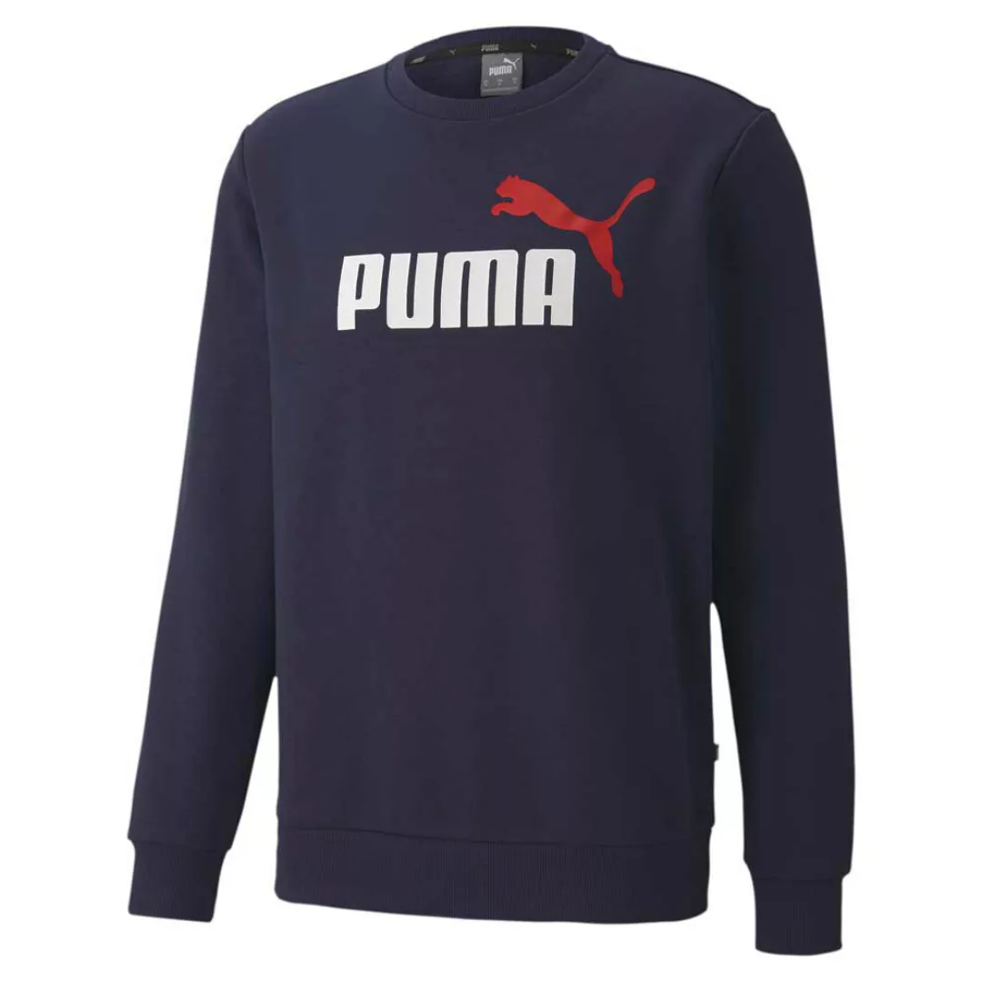 Puma Essentials 2 Colors Crew Big Logo Sweatshirt M Peacoat günstig online kaufen