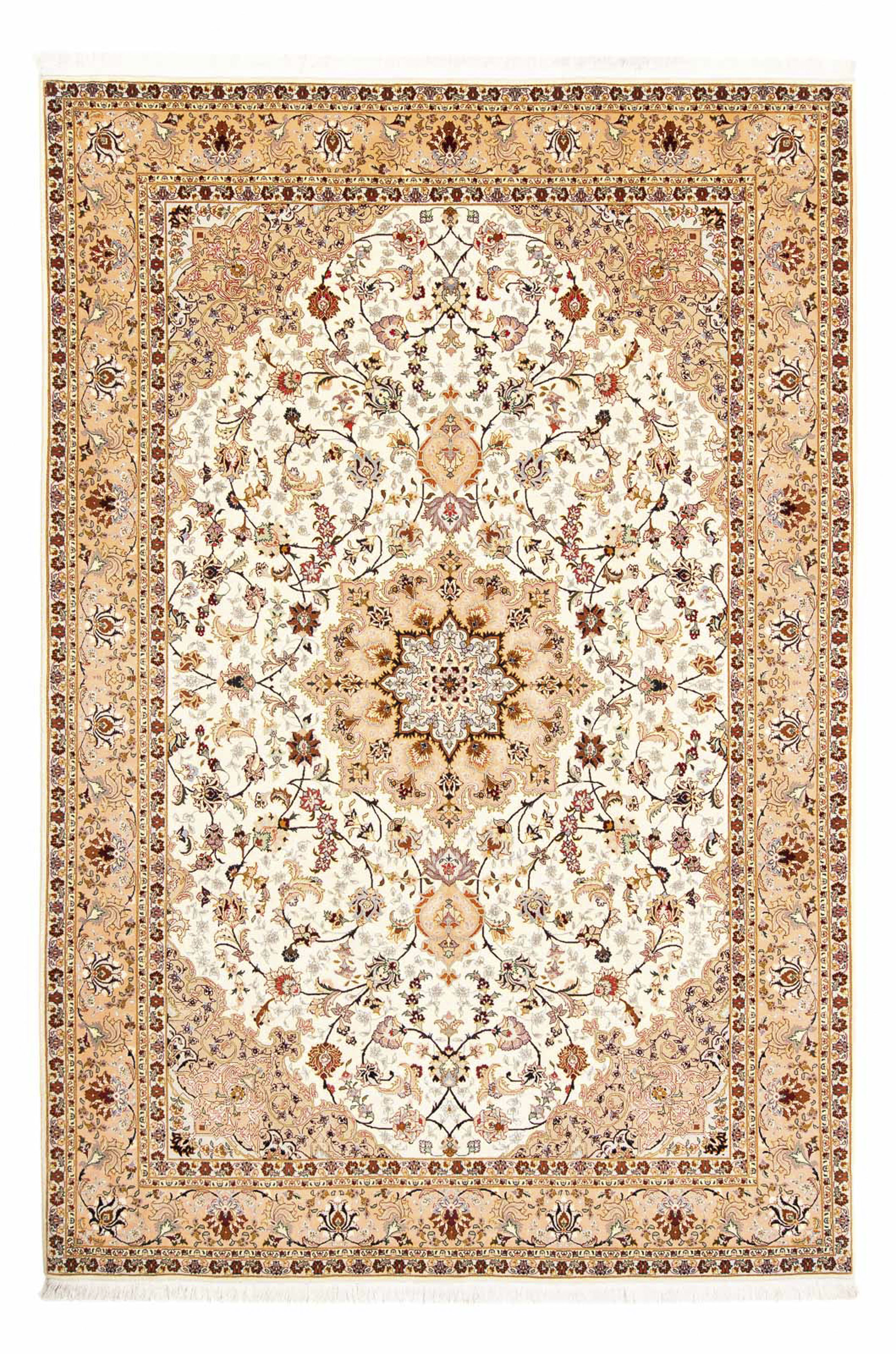 morgenland Orientteppich »Perser - Täbriz - Royal - 292 x 198 cm - beige«, günstig online kaufen