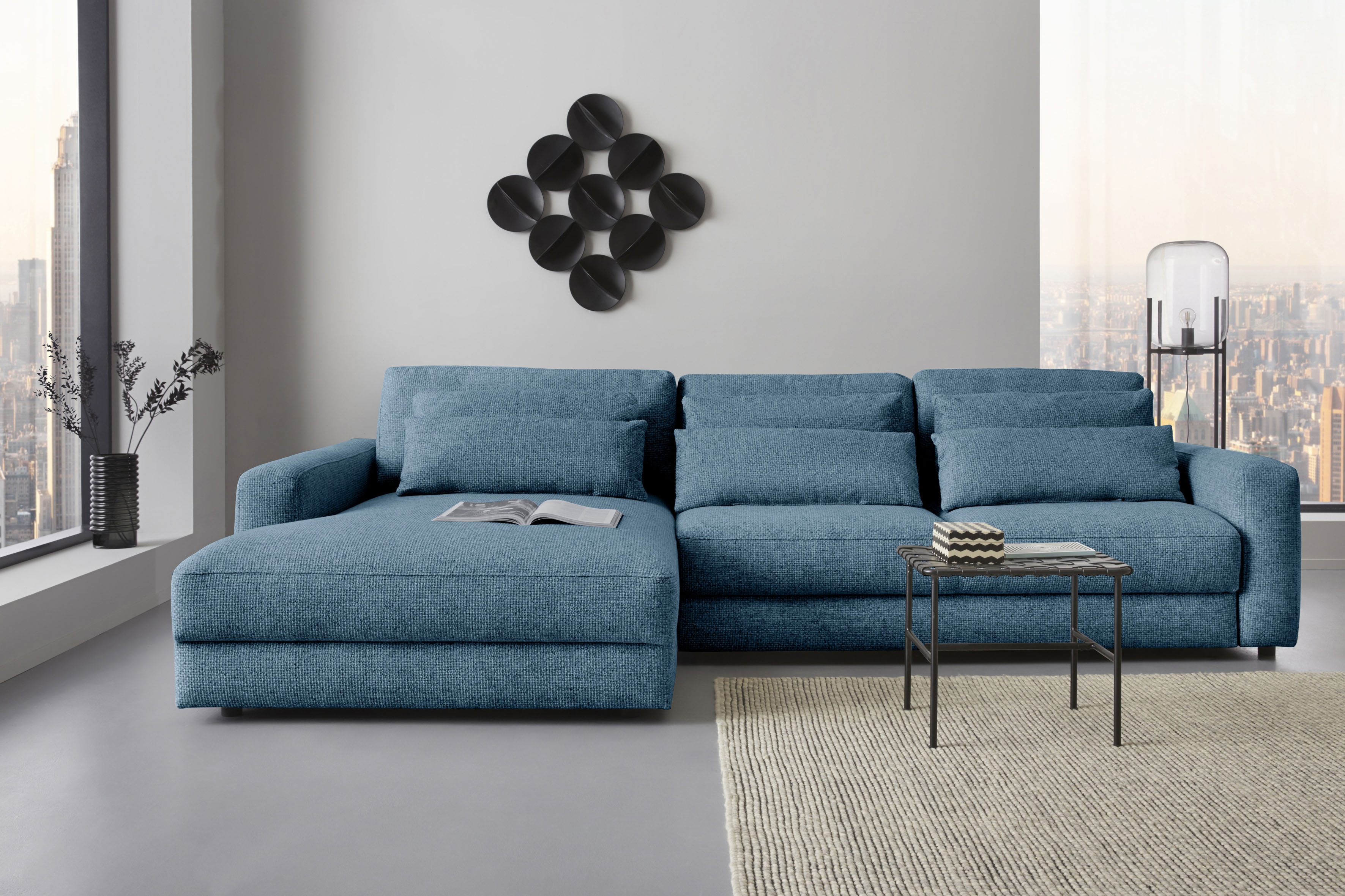 Places of Style Ecksofa "Bloomfield, L-Form", wahlweise mit Bettfunktion un günstig online kaufen