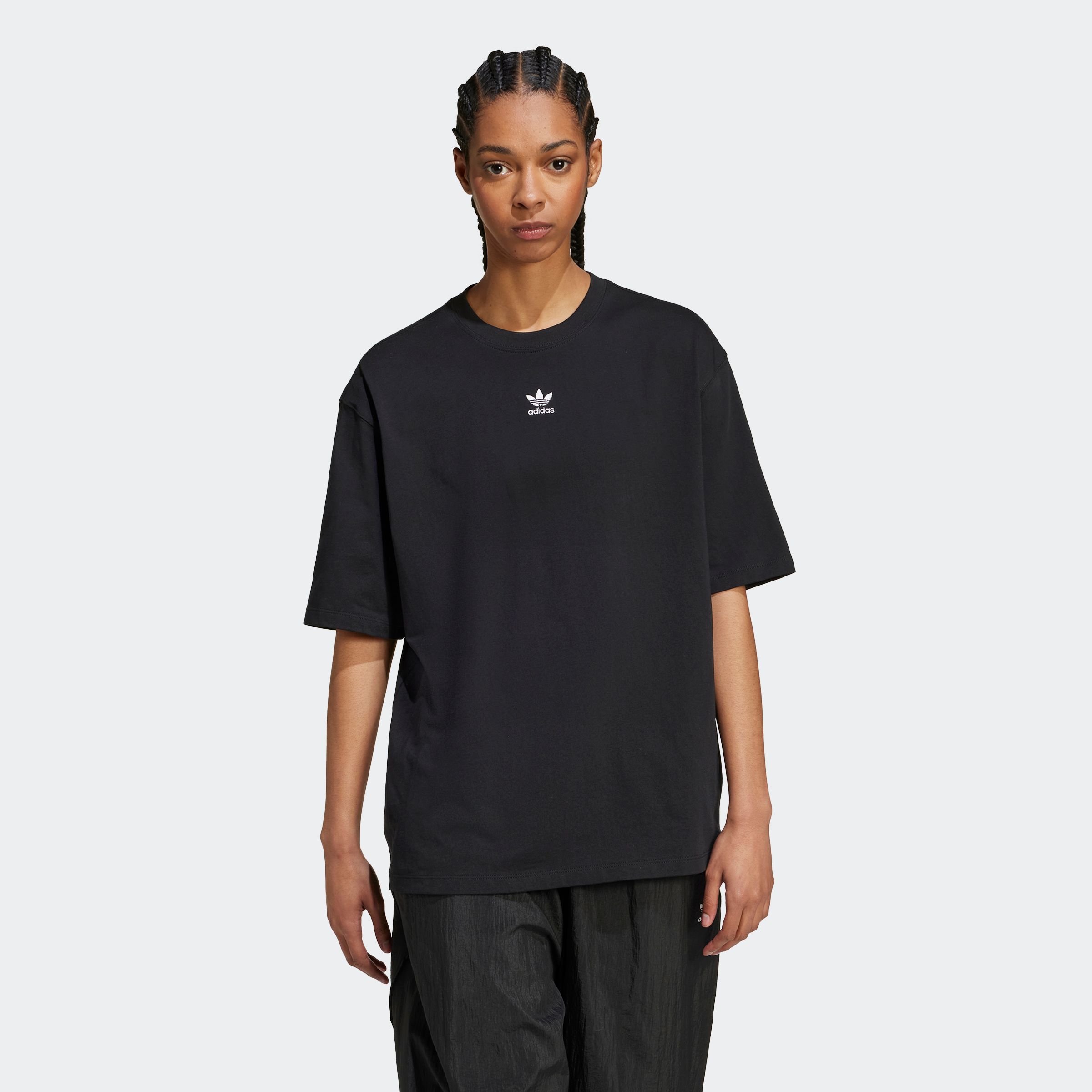 adidas Originals T-Shirt "ESS BOYFR TEE", Boyfriend Style, lockerer Schnitt günstig online kaufen