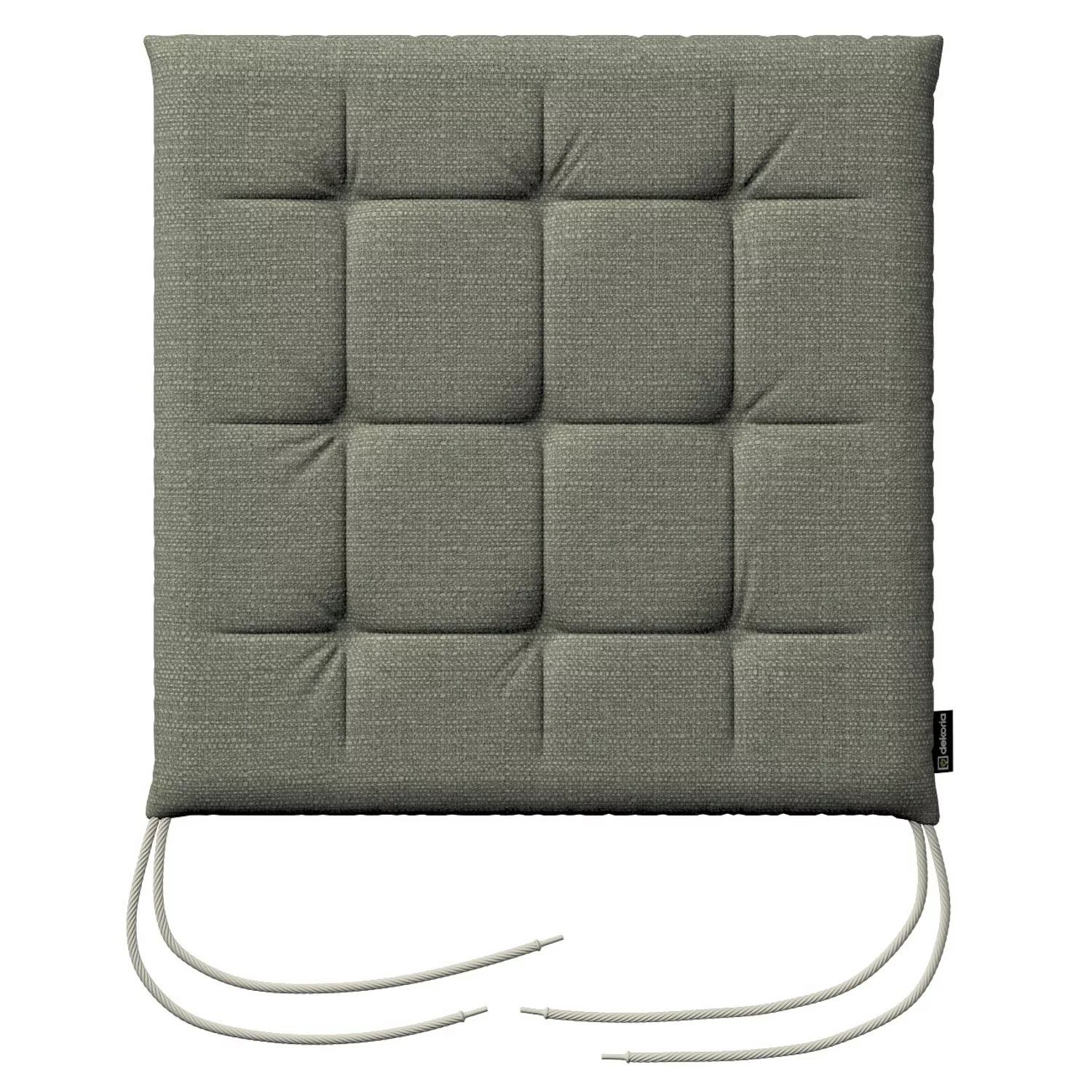 Stuhlkissen Jonas mit Bindeschnur, grau-beige, 40 x 40 x 3,5 cm, Living II günstig online kaufen