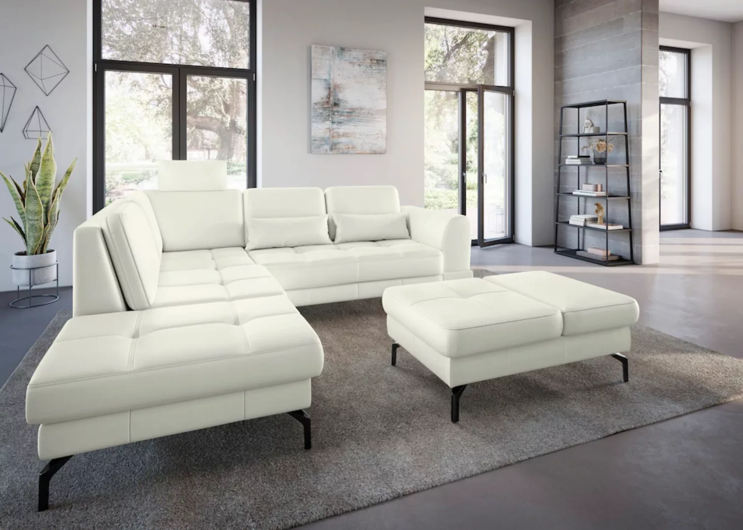 sit&more Ecksofa "Bendigo L-Form", inklusive Sitztiefenverstellung, Bodenfr günstig online kaufen