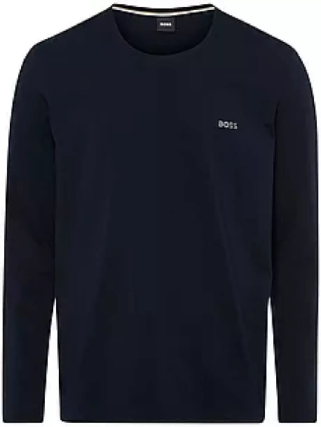 Sweatshirt Rundhals-­Ausschnitt BOSS blau günstig online kaufen