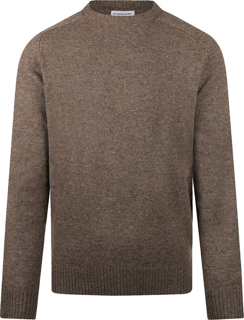 McGregor Pullover Lammwolle Melange Taupe - Größe XL günstig online kaufen