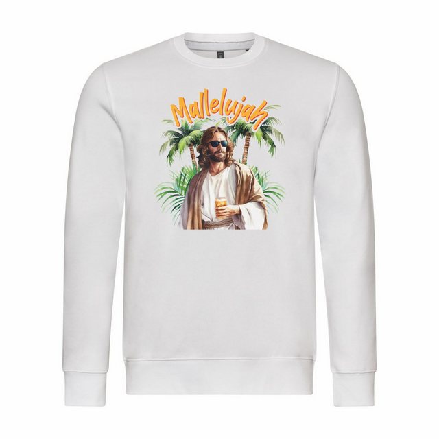 deinshirt Rundhalspullover Herren Sweatshirt Mallelujah Mit Print Motiv, Gr günstig online kaufen