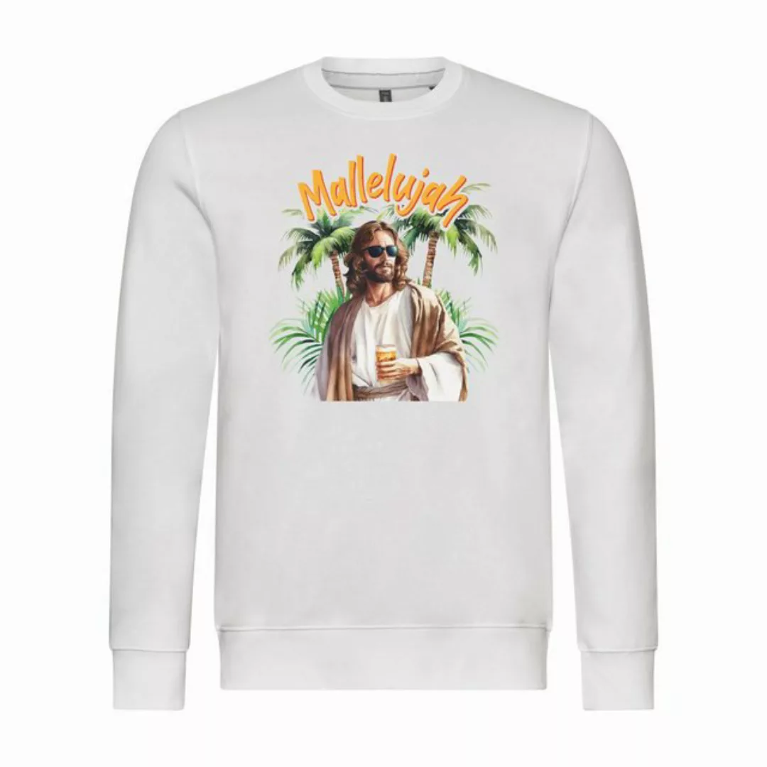 deinshirt Rundhalspullover Herren Pullover Mallelujah Mit Print Motiv, Graf günstig online kaufen