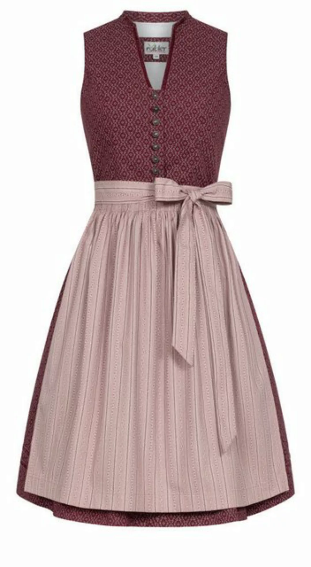 Nübler Trachtenkleid Midi Dirndl Frieda in Beere von Nübler günstig online kaufen