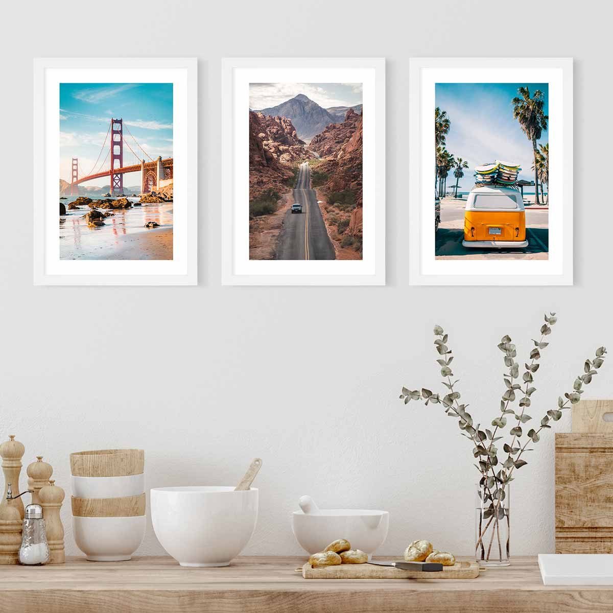 PHOTOLINI Bilderrahmen 3er Set, stabiles MDF-Holz, günstig online kaufen