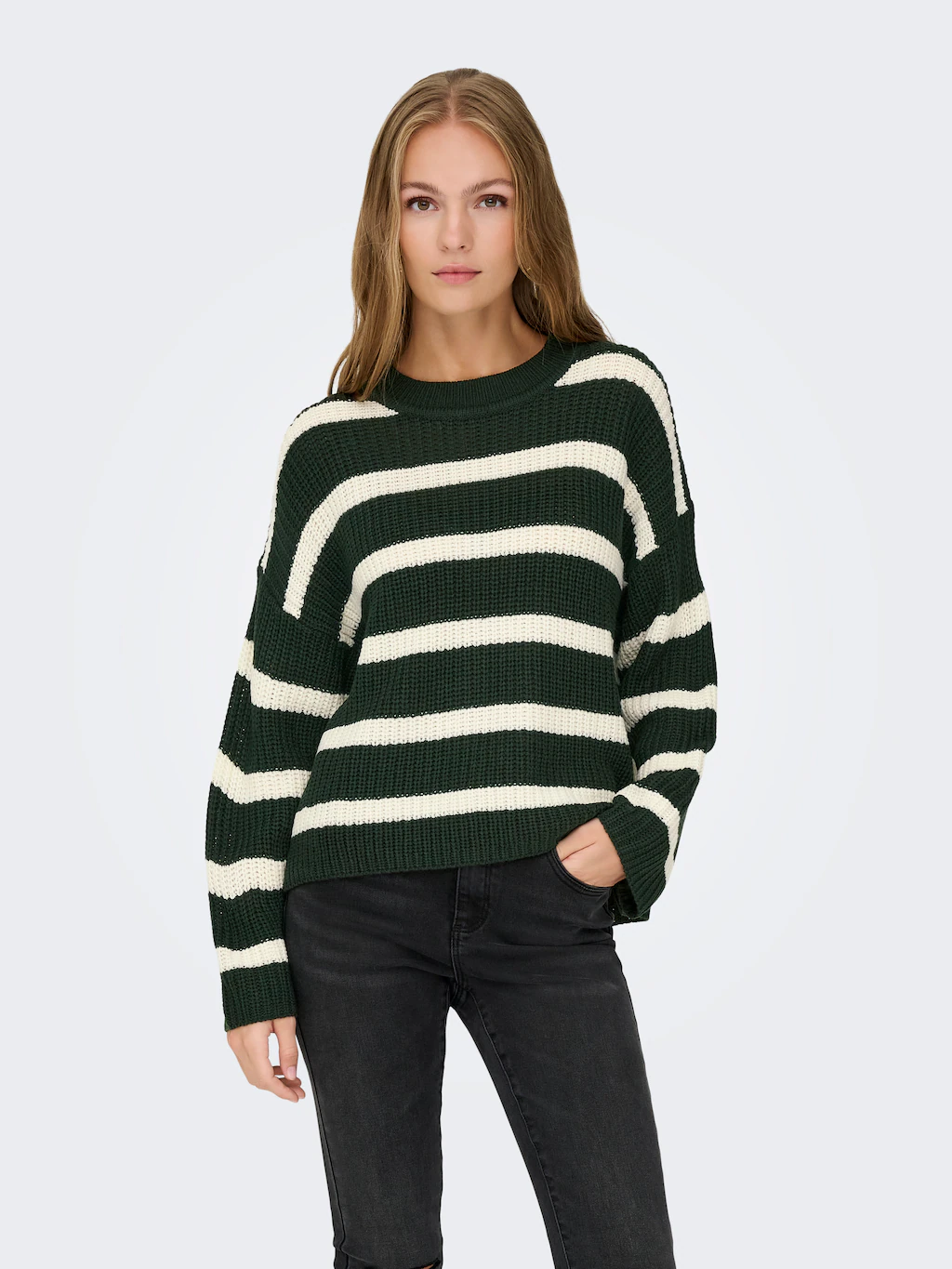 JDY Strickpullover "JDYJUSTY L/S STRIPE PULLOVER KNT NOOS" günstig online kaufen