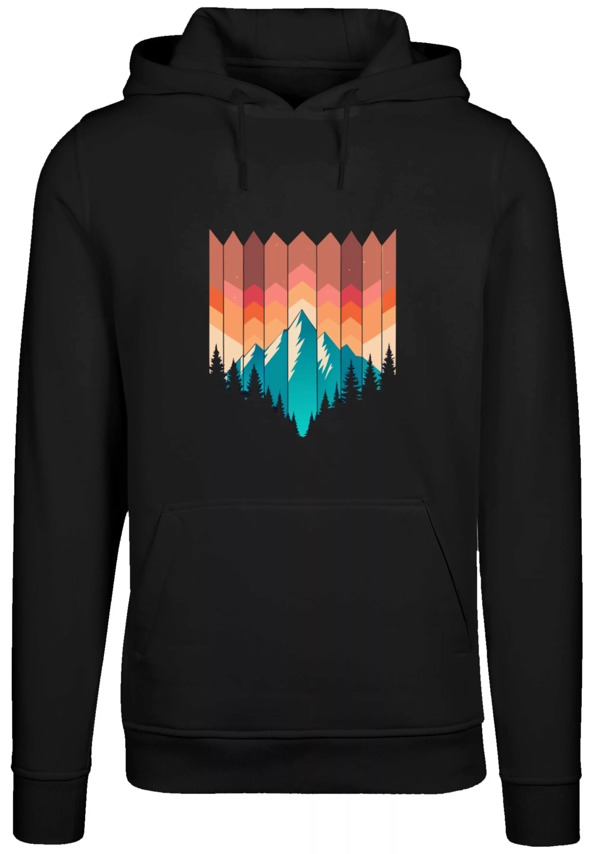 F4NT4STIC Kapuzenpullover "Berg Sonnenuntergang Geometrisch", Premium Quali günstig online kaufen