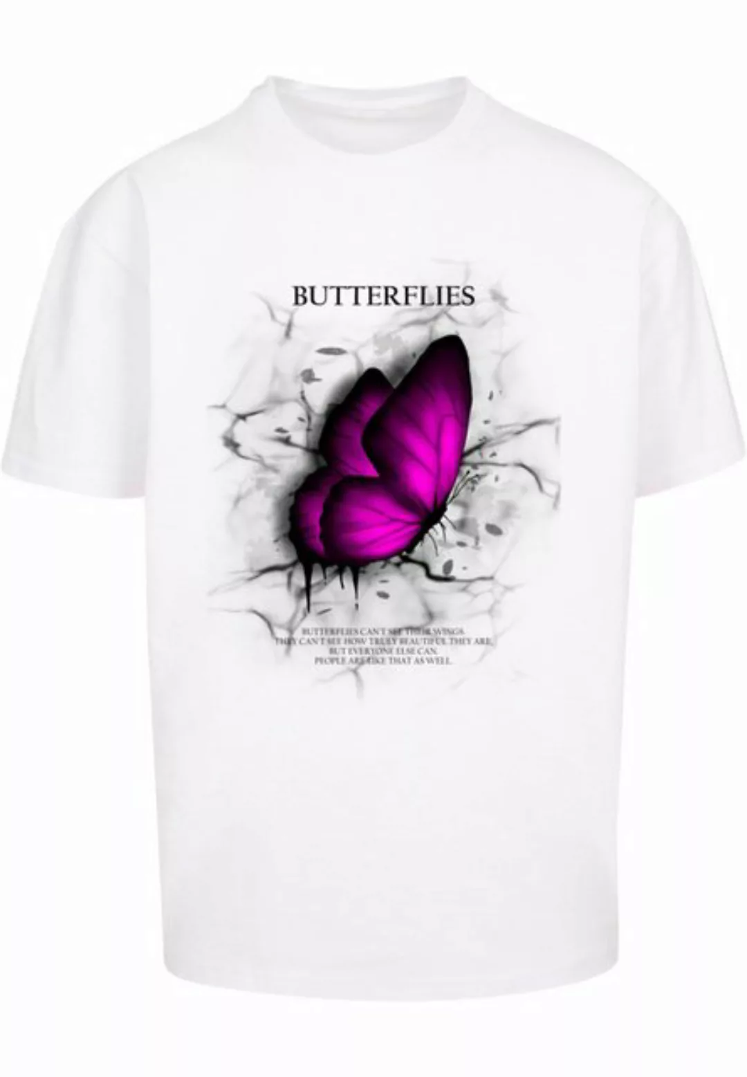 Merchcode T-Shirt Merchcode Herren Butterflies Heavy Oversized Tee (1-tlg) günstig online kaufen