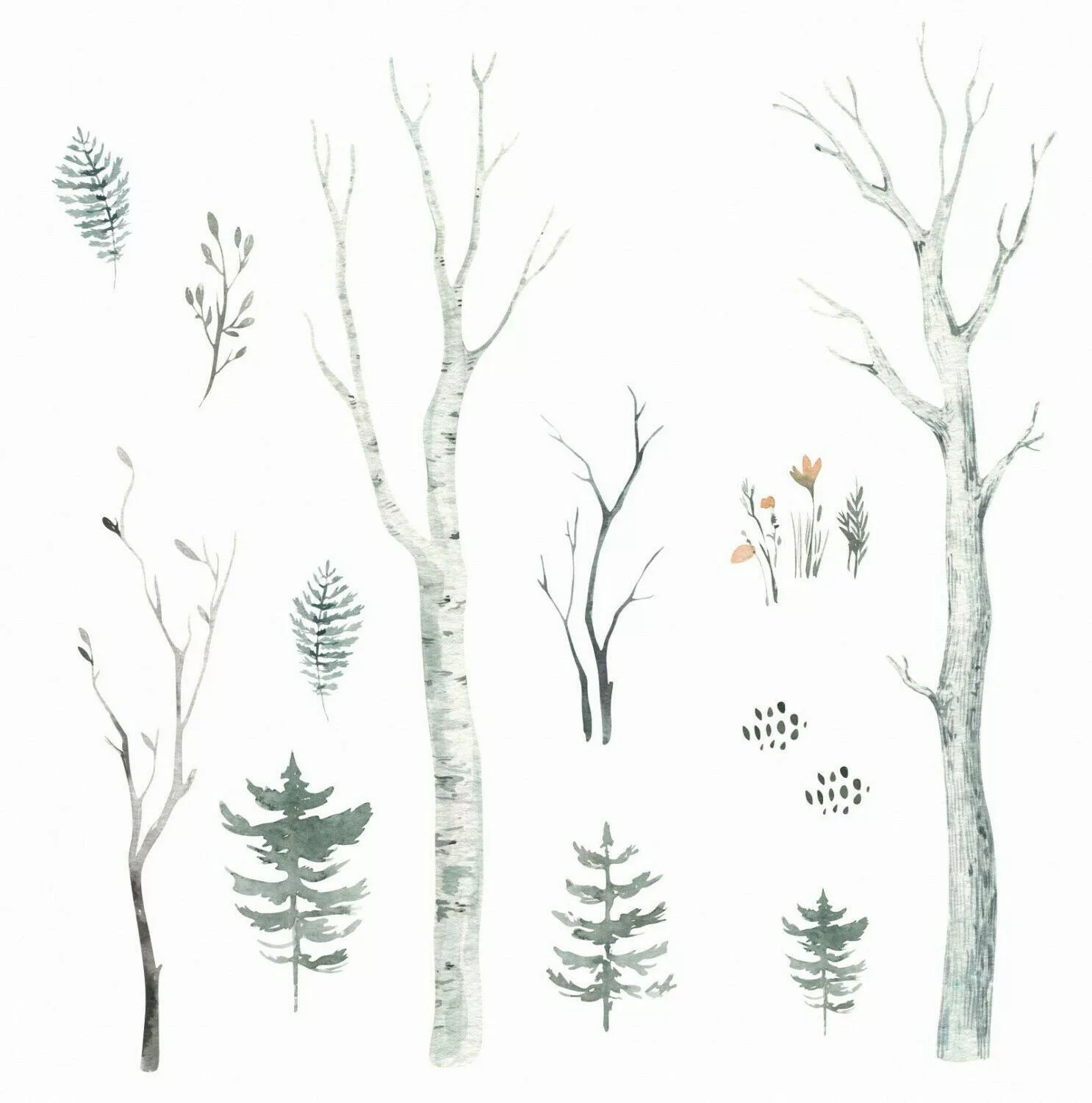 nikima Wandtattoo 204 Wald Aquarell - günstig online kaufen