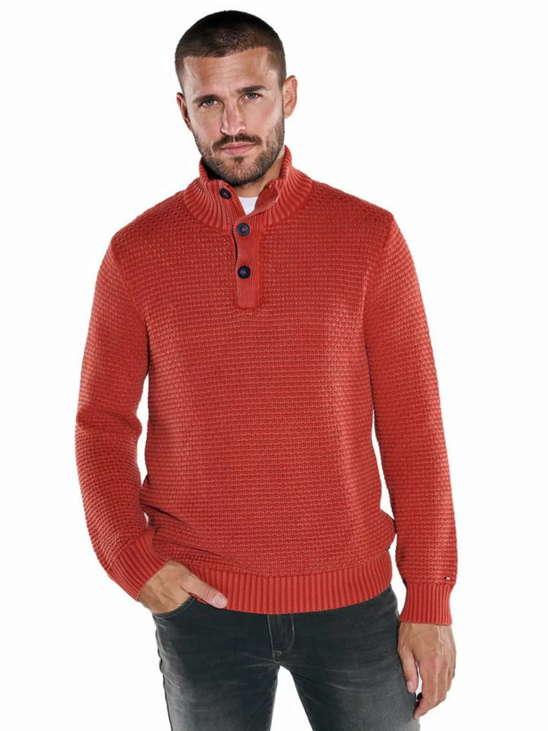 emilio adani Stehkragenpullover Pullover mit Troyerkragen günstig online kaufen