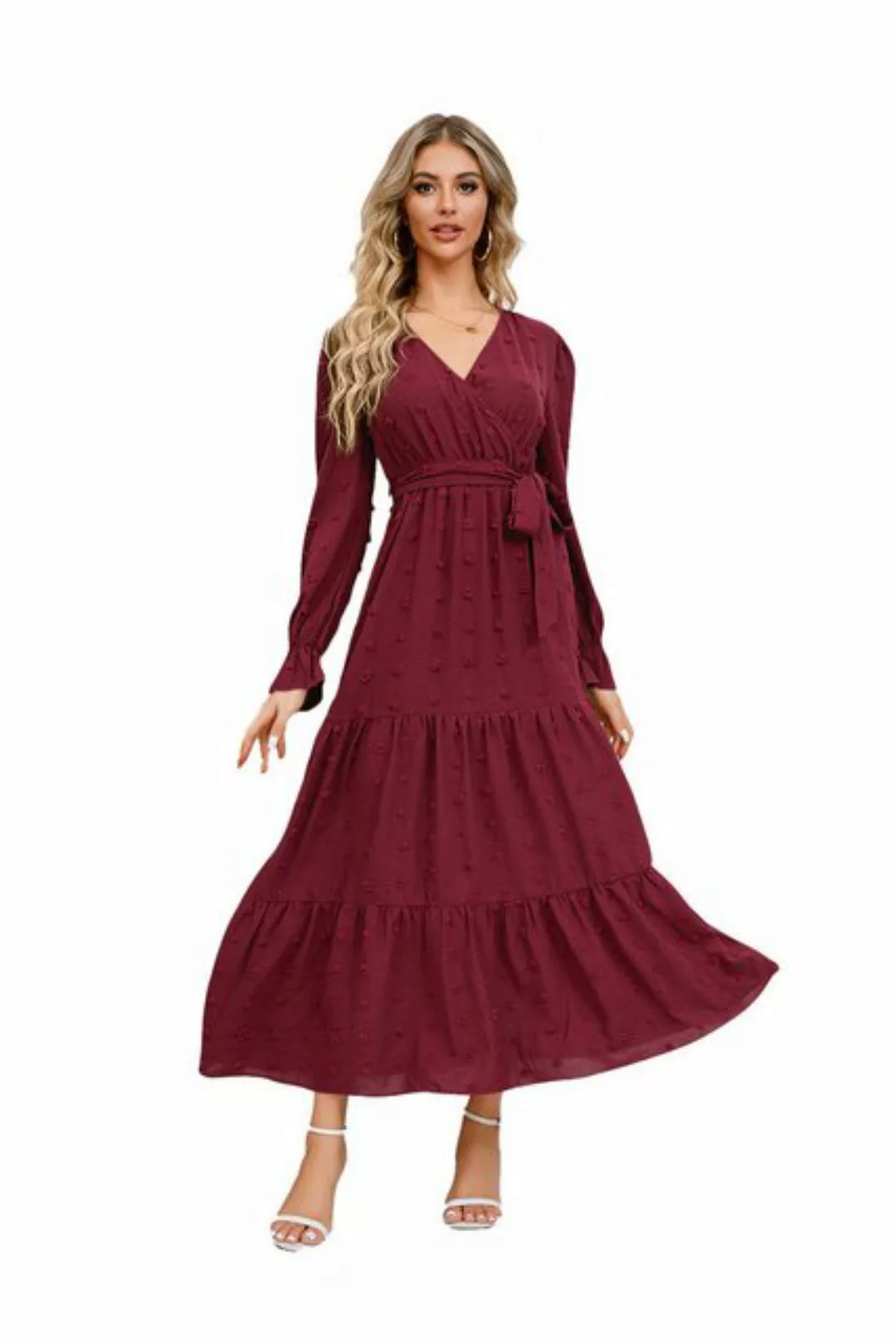 RUZU UG Abendkleid Damenkleid Lässiges langes Abendkleid Freizeitkleid Part günstig online kaufen