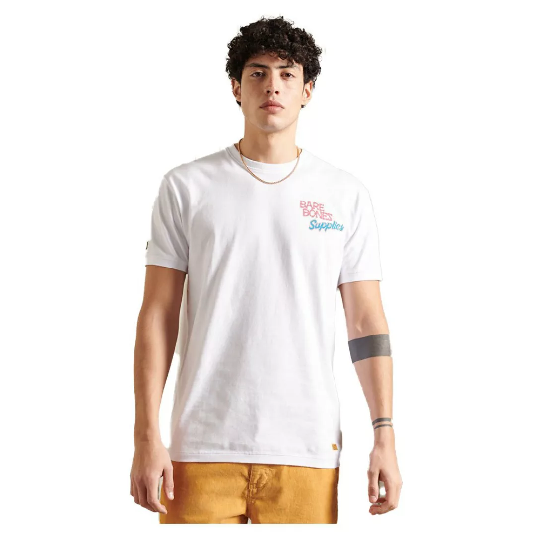 Superdry Workwear Box Fit Kurzarm T-shirt S Brilliant White günstig online kaufen
