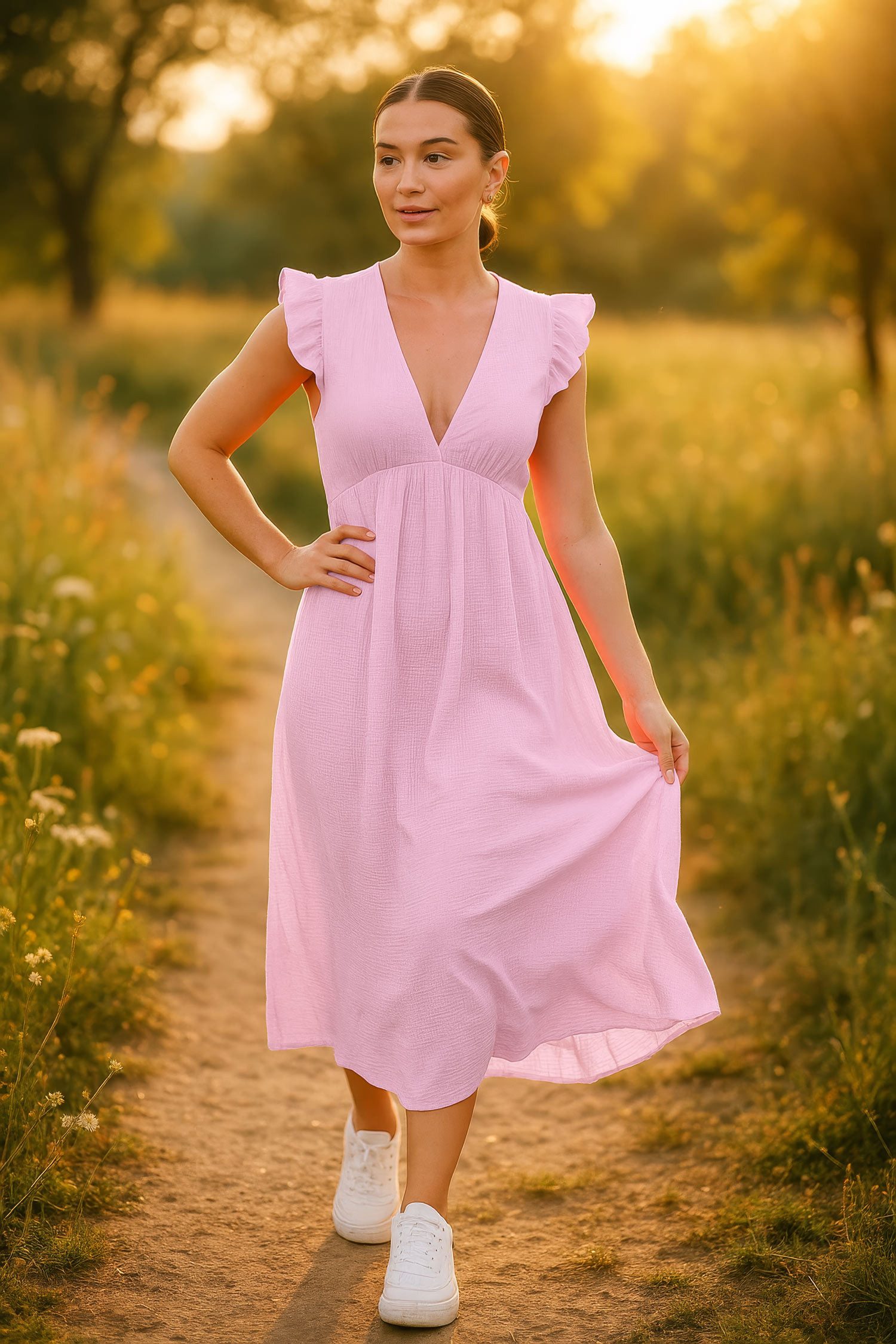 Reichstadt Sommerkleid Damen Musselin 25RSW076 günstig online kaufen