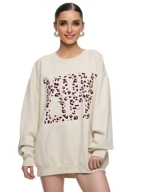 Worldclassca Sweatshirt Worldclassca Oversized Sweatshirt MOM LIFE Print La günstig online kaufen