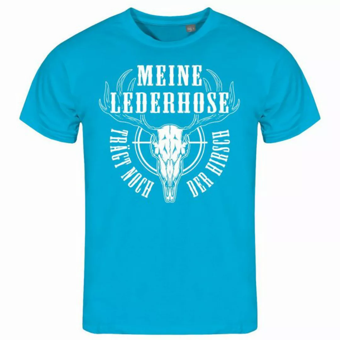 deinshirt Print-Shirt Herren T-Shirt Meine Lederhose trägt noch der Hirsch günstig online kaufen