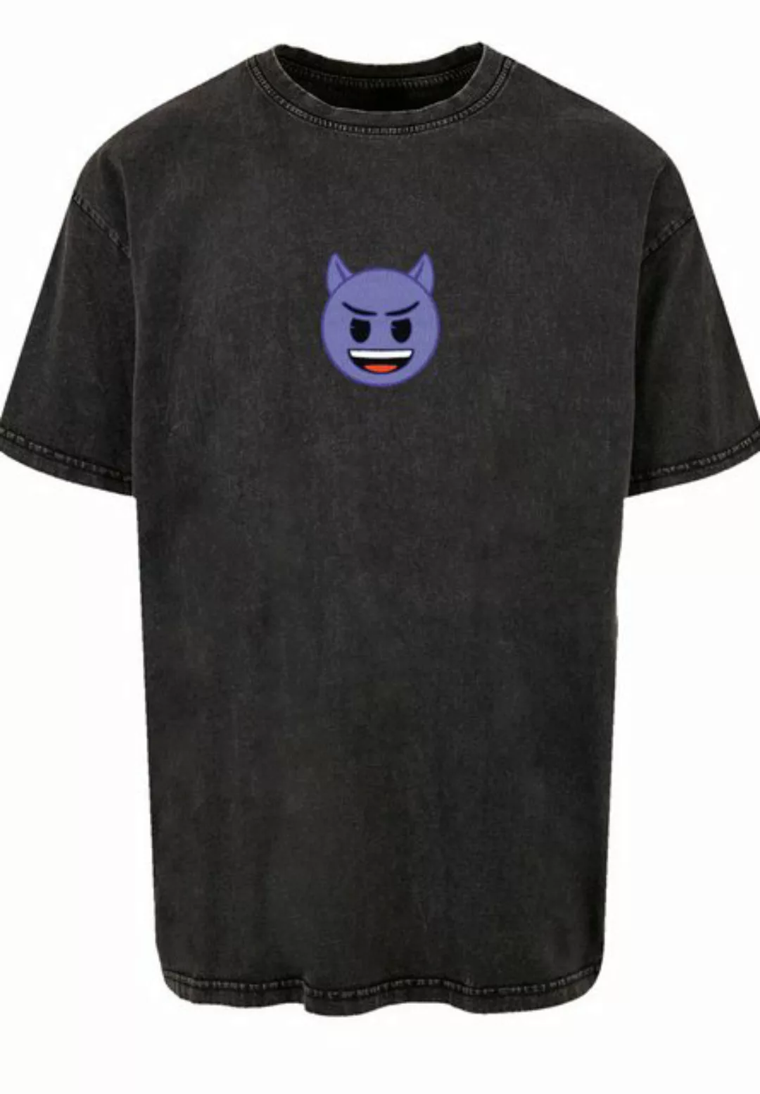 emoji couture T-Shirt Evil smiling furry purple face Premium Qualität günstig online kaufen