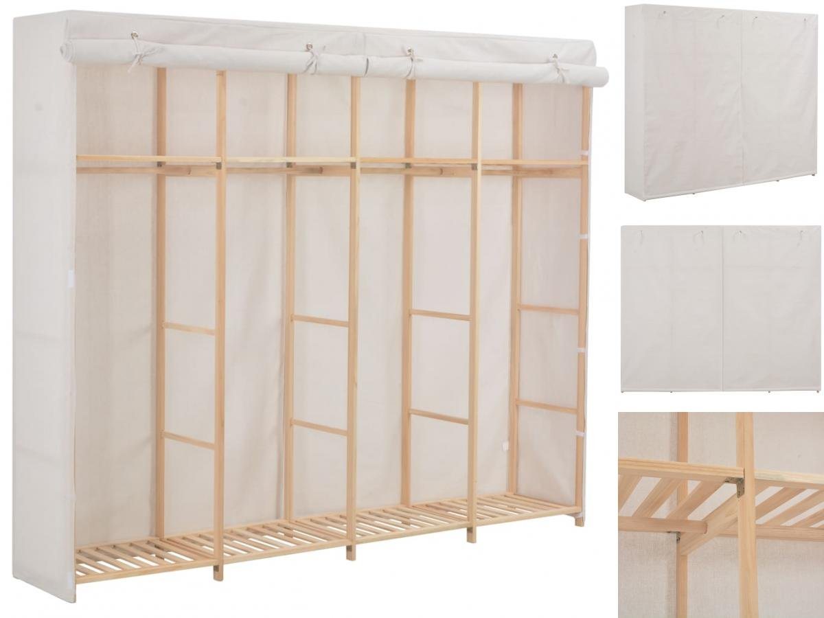 vidaXL Kleiderschrank Kleiderschrank Stoffschrank Weiß 200 x 40 x 170 cm St günstig online kaufen