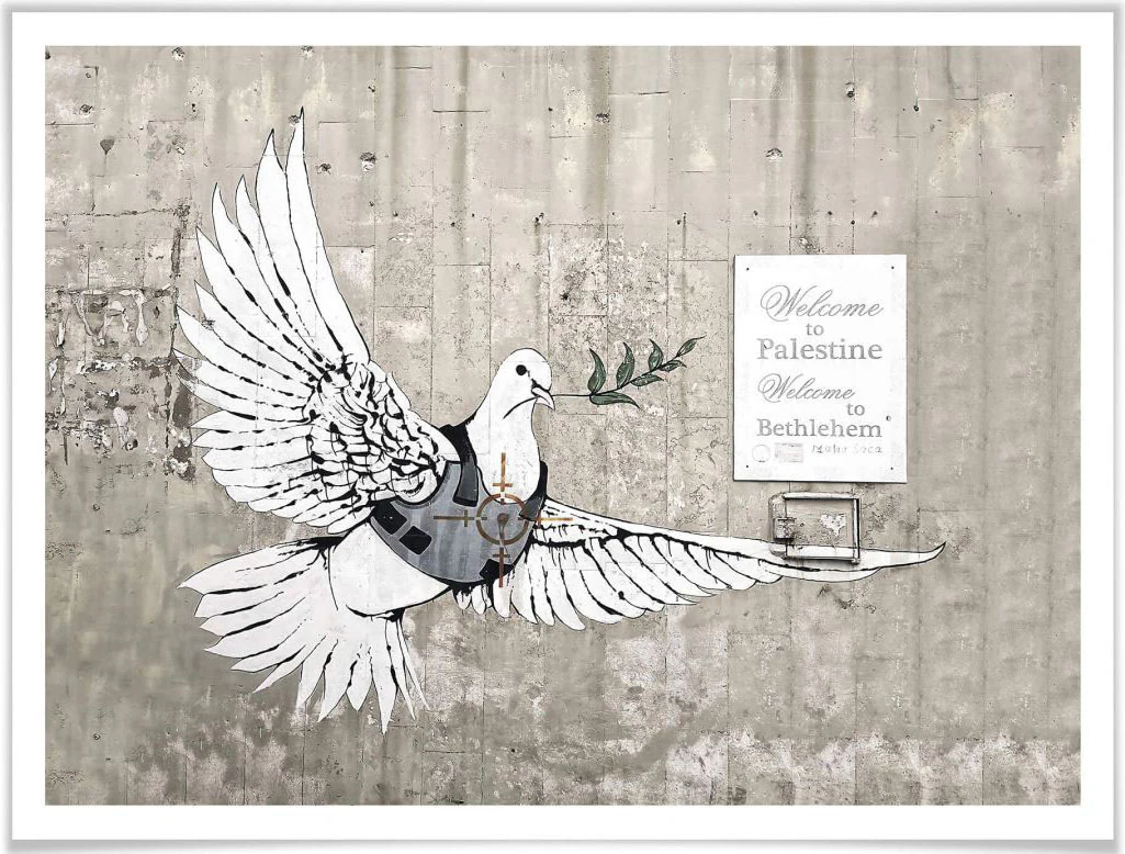 Wall-Art Poster "Graffiti Bilder Die Friedenstaube", Vögel, (1 St.), Poster günstig online kaufen