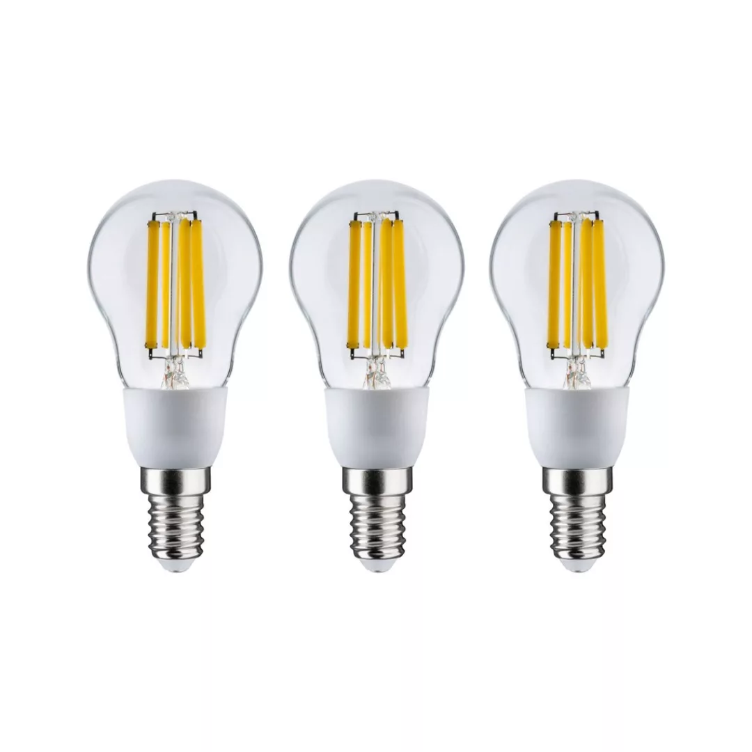 Paulmann LED-Leuchtmittel »Eco-Line 3er Pack Tropfen 525lm 2,5W 3000K klar günstig online kaufen