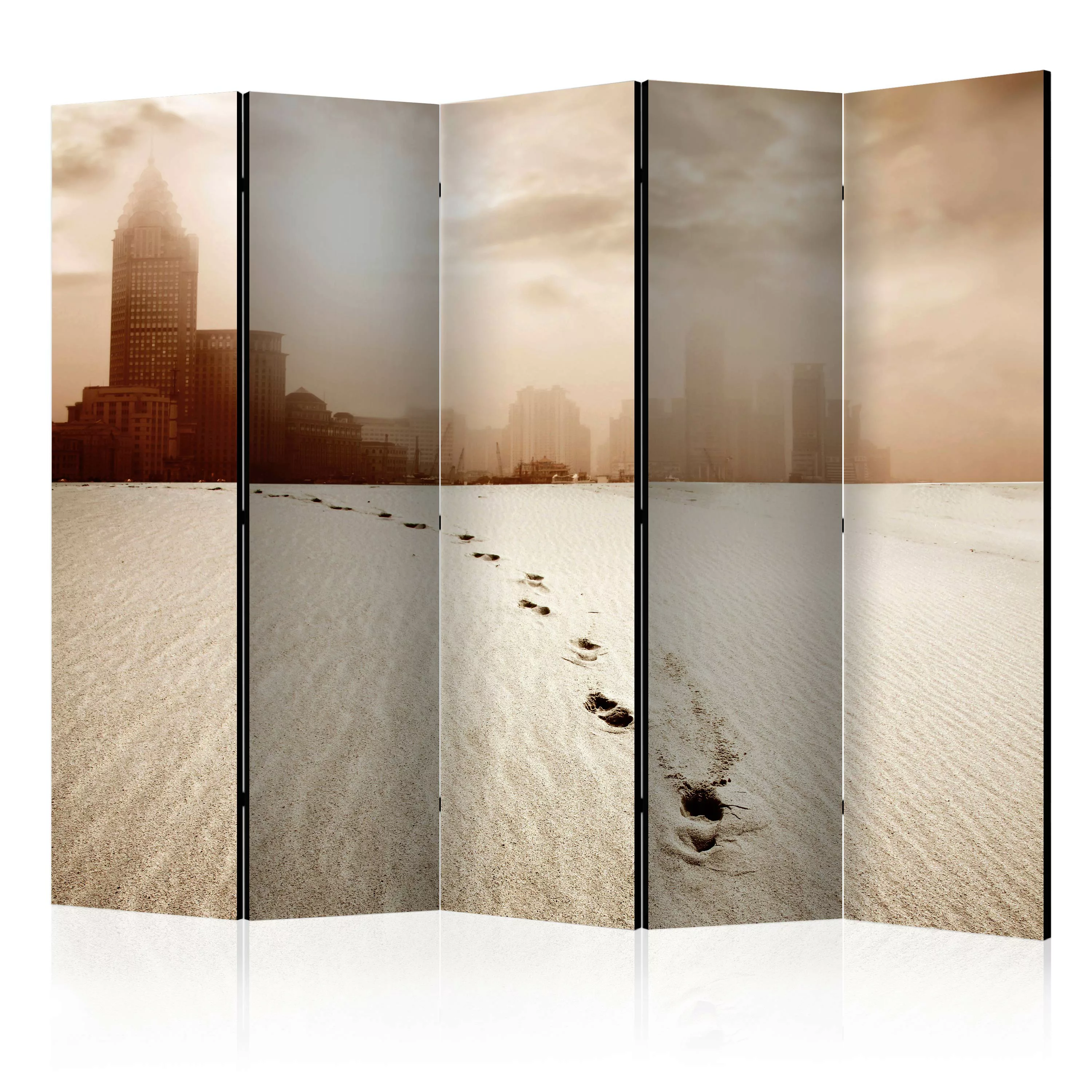 5-teiliges Paravent - A Path To A Big City Ii [room Dividers] günstig online kaufen