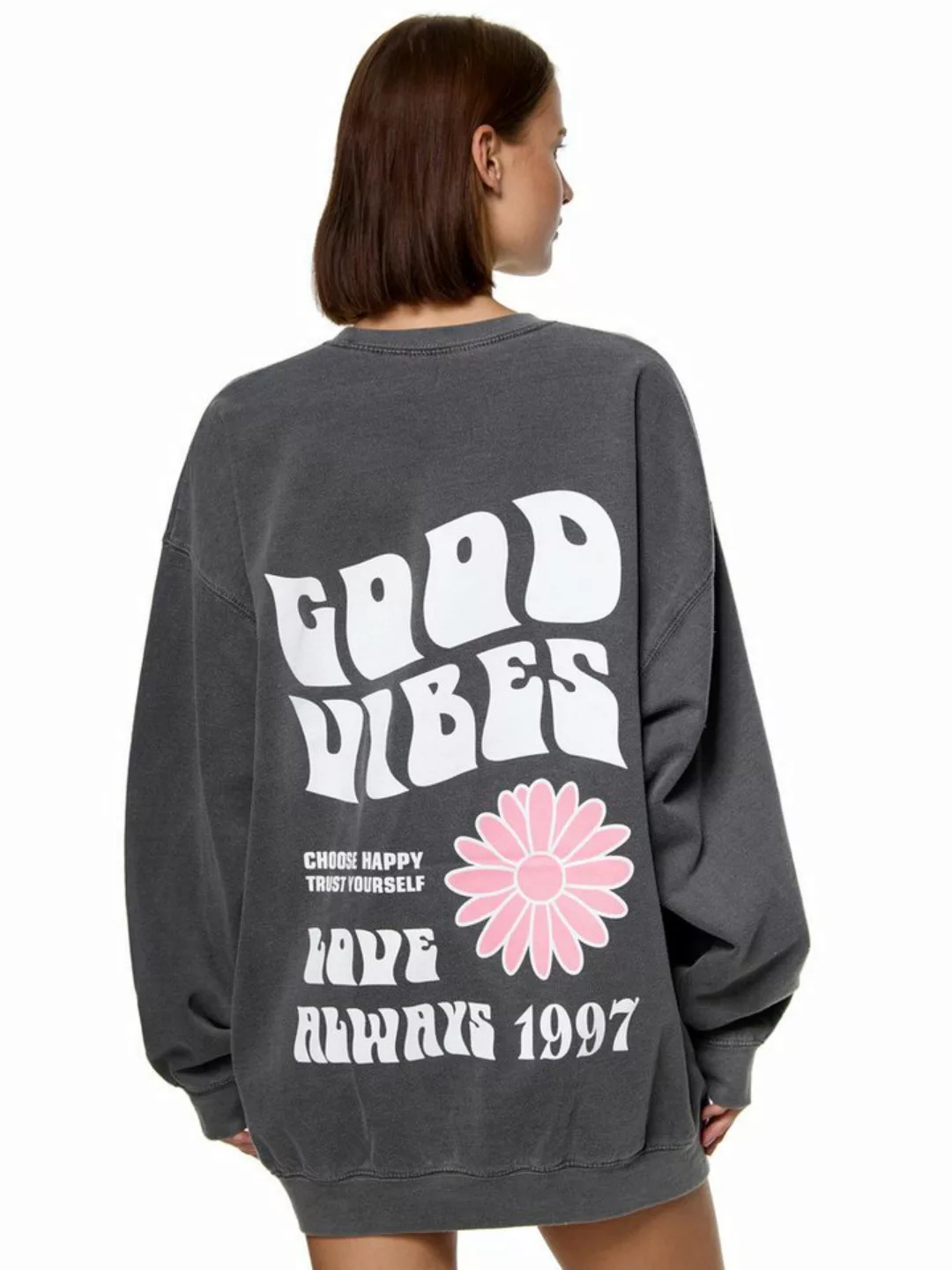 Worldclassca Longsweatshirt Worldclassca Oversized Sweatshirt GOOD VIBES Pr günstig online kaufen