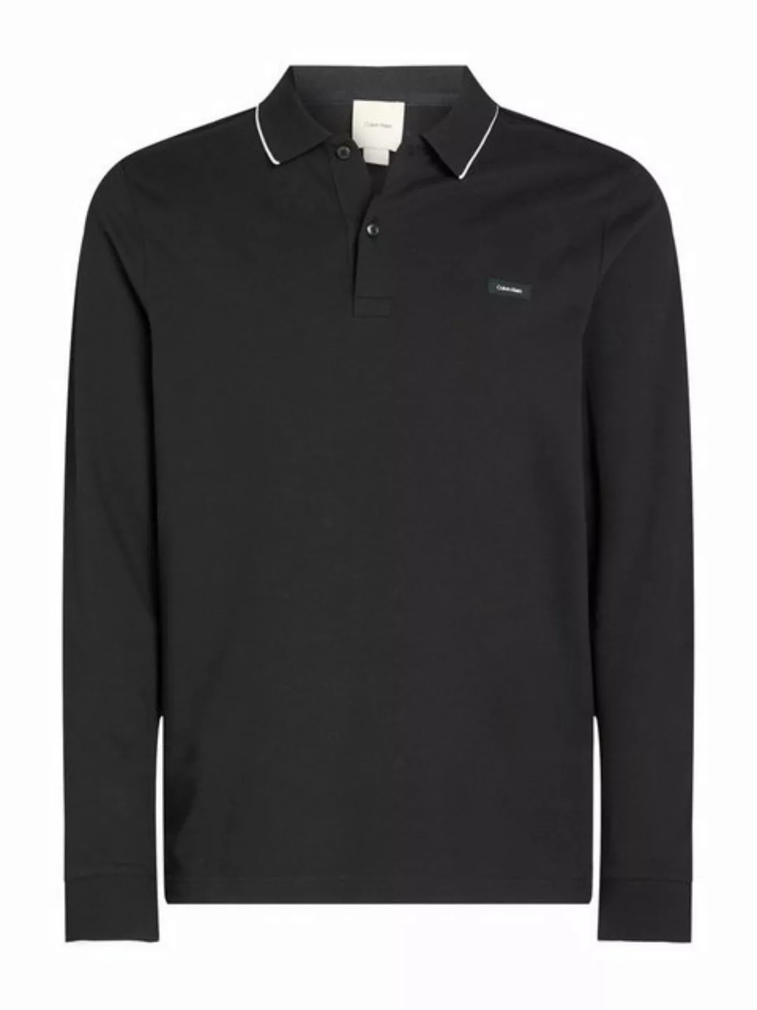 Calvin Klein Poloshirt STRETCH PIQUE TIPPING LS POLO günstig online kaufen