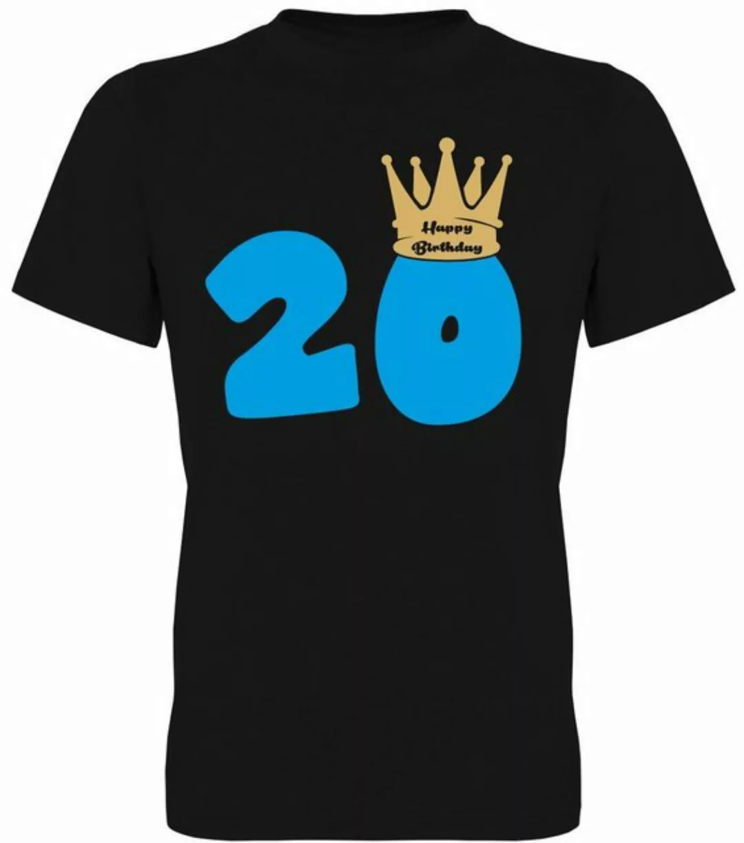 G-graphics T-Shirt 20 – Happy Birthday – mit Krone Herren T-Shirt, zum 20te günstig online kaufen