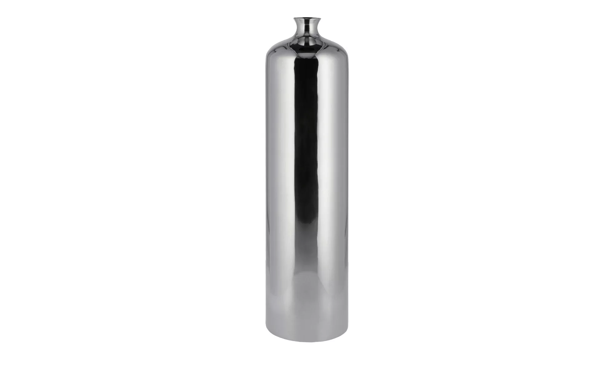 Vase - silber - Stahl - 59 cm - Dekoration > Vasen - Möbel Kraft günstig online kaufen