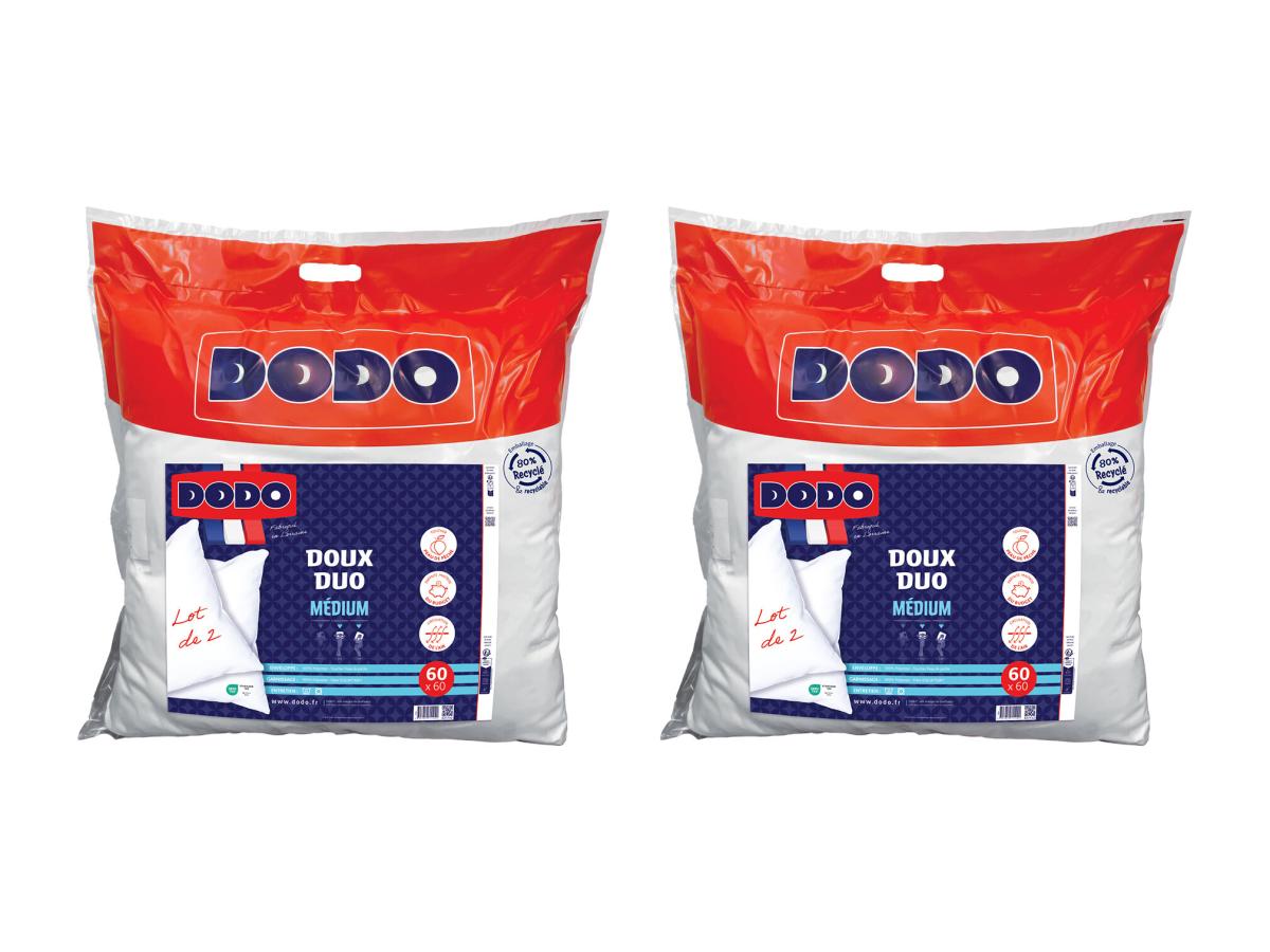 Kopfkissen DODO 2er-Set - angenehme Haptik - 60 x 60 cm - DOUX DUO günstig online kaufen