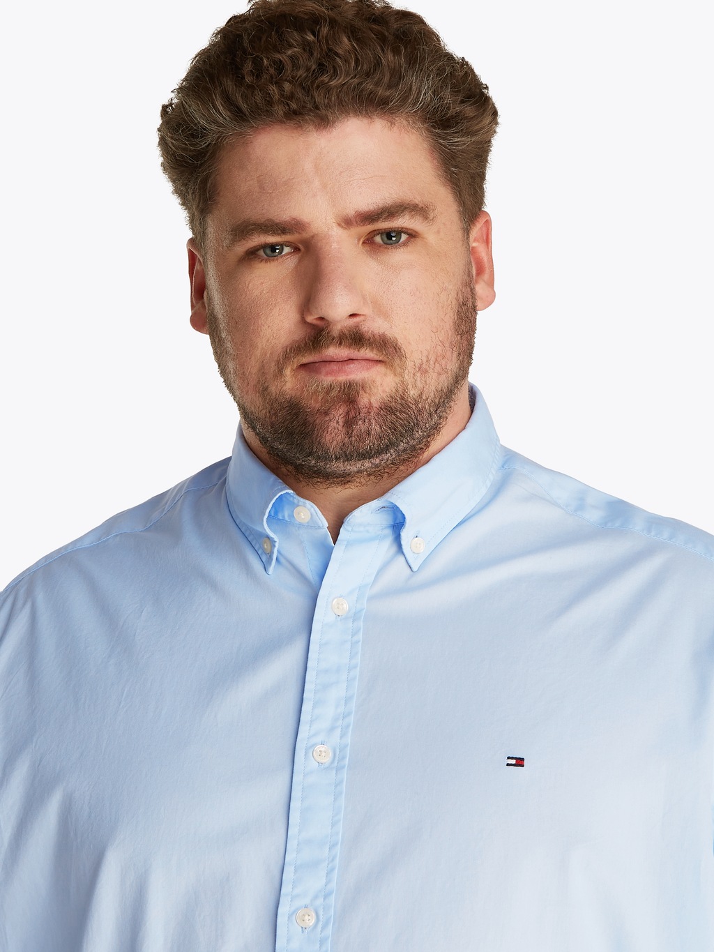 Tommy Hilfiger Big & Tall Langarmhemd BT-FLEX POPLIN SOLID RF SHIRT-B Große günstig online kaufen