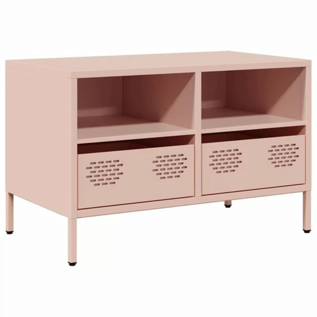 vidaXL TV-Schrank TV-Schrank Rosa 68x39x43,5 cm Kaltgewalzter Stahl (1-St) günstig online kaufen