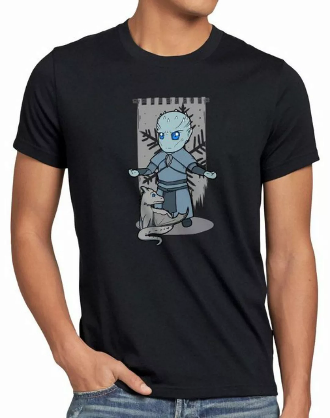 style3 T-Shirt Herren T-Shirt Chibi Nachtkönig weiße wanderer günstig online kaufen