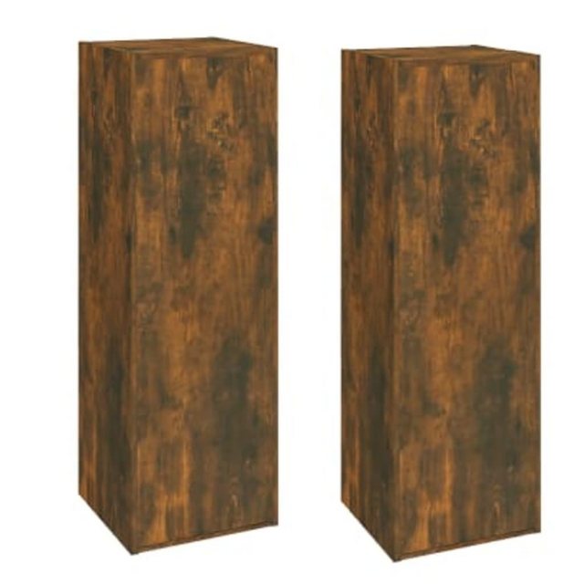 furnicato TV-Schrank TV-Schränke 2 Stk. Räuchereiche 30,5x30x90 cm Holzwerk günstig online kaufen