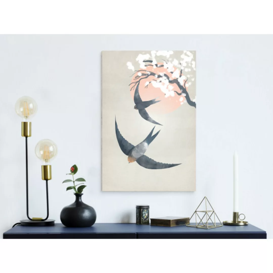 Wandbild Swallows in Flight (1 Part) Vertical XXL günstig online kaufen