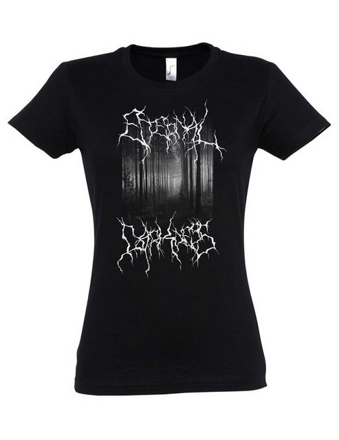 Urban Backwoods Print-Shirt Eternal Darkness Blackmetal Forest Damen T-Shir günstig online kaufen