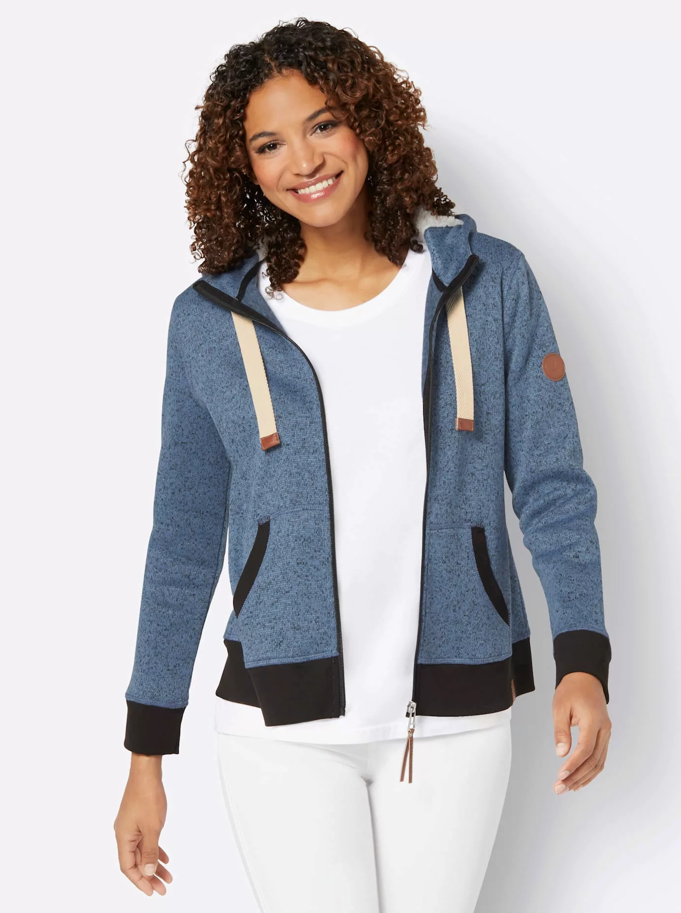 Casual Looks Strickfleecejacke günstig online kaufen