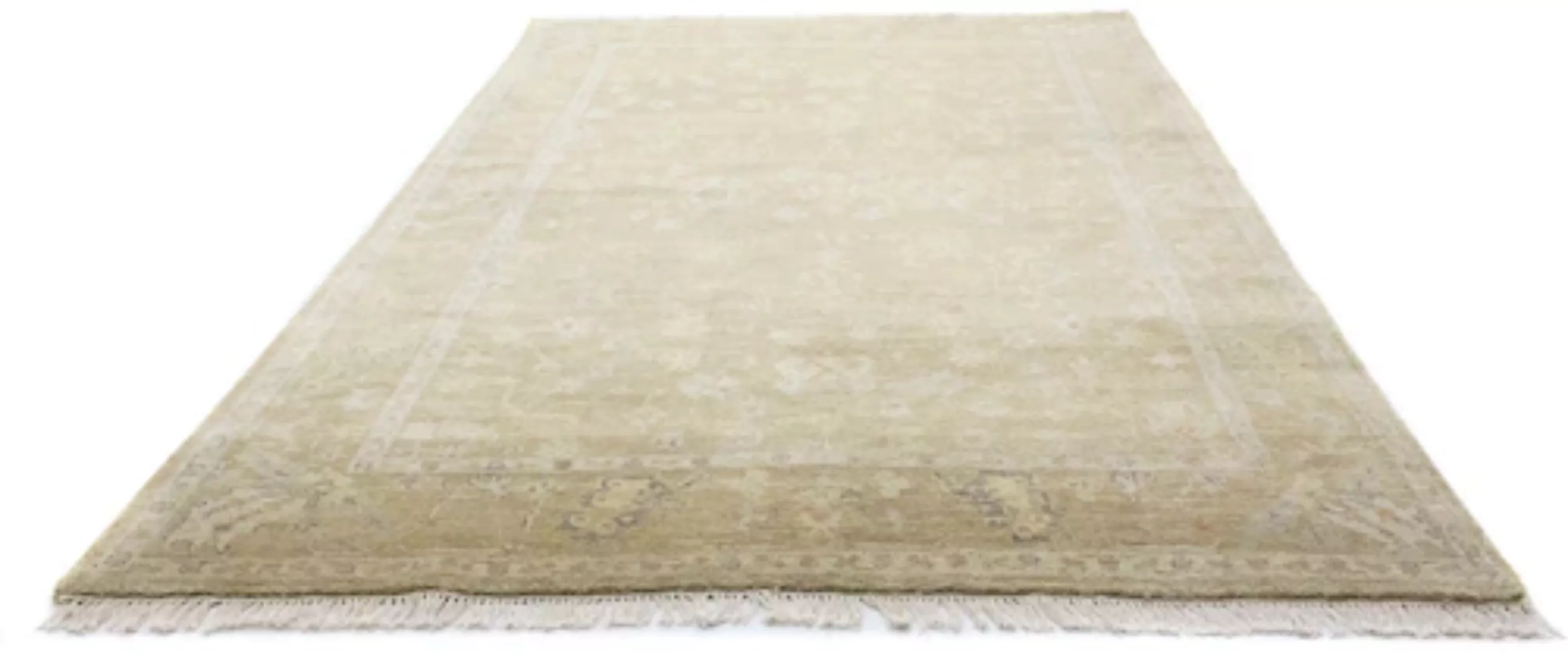 morgenland Wollteppich »Designer Teppich handgeknüpft gold«, rechteckig günstig online kaufen