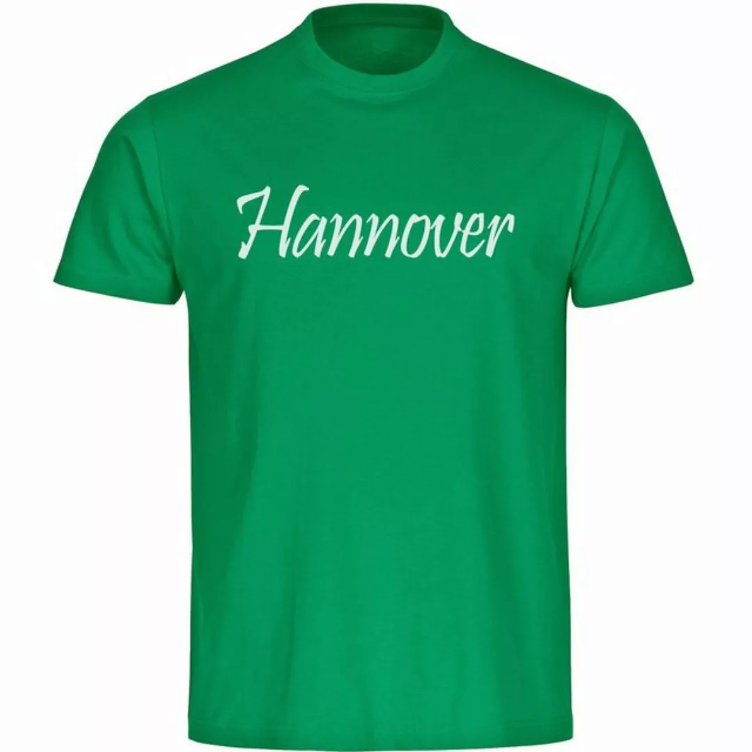 multifanshop T-Shirt Herren Hannover - Schriftzug - Männer günstig online kaufen