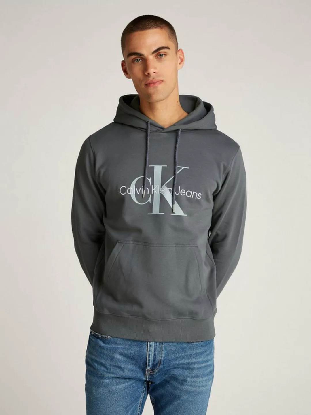 Calvin Klein Jeans Kapuzensweatshirt SEASONAL MONOLOGO REGULAR HOODIE mit L günstig online kaufen