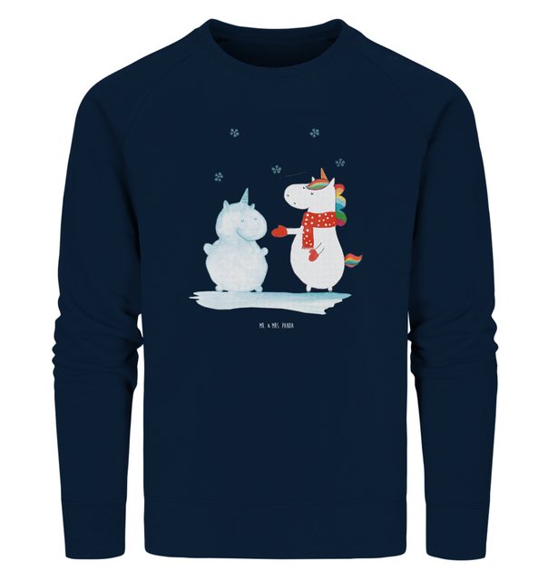 Mr. & Mrs. Panda Longpullover Größe S Einhorn Schneemann - French Navy - Ge günstig online kaufen