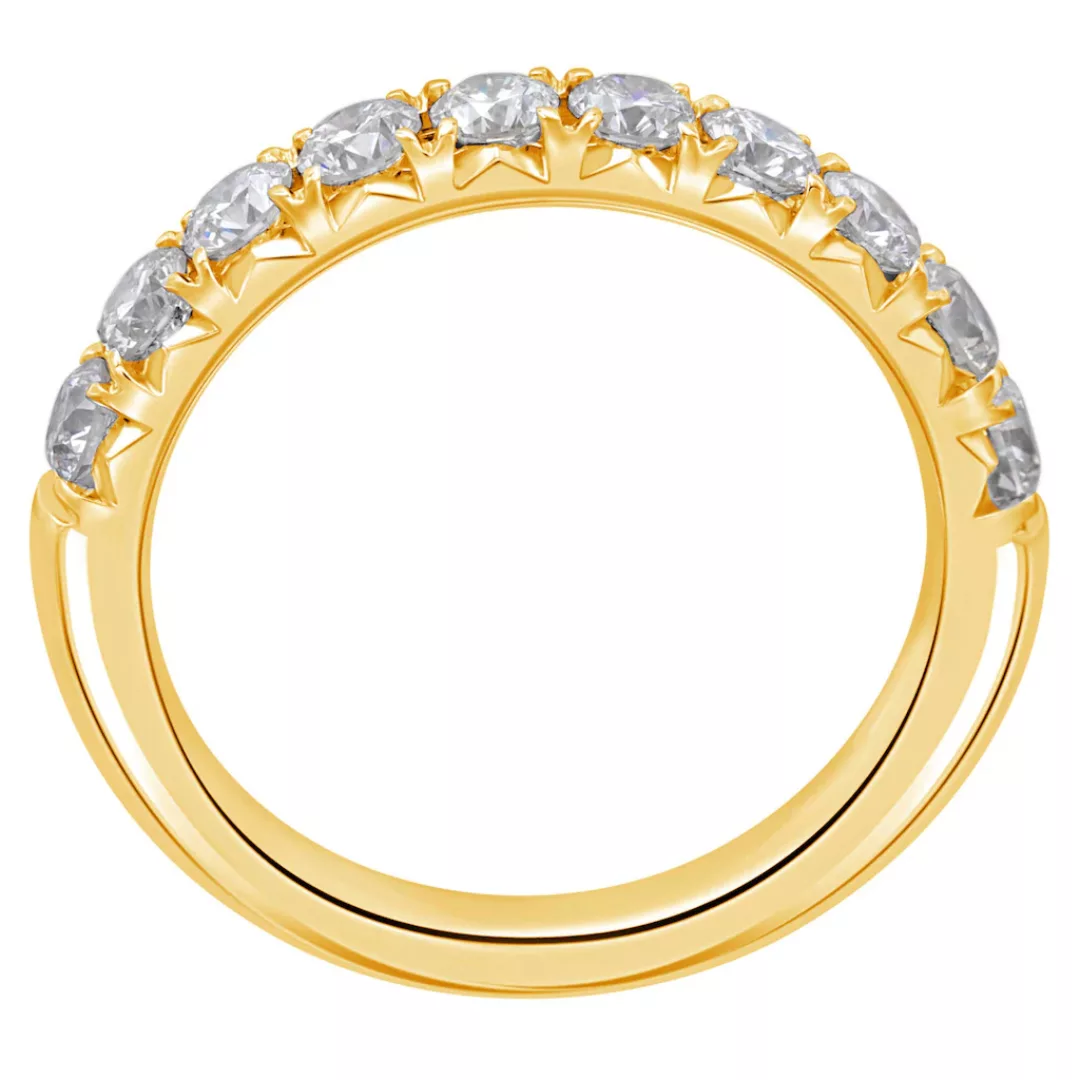 ONE ELEMENT Diamantring "0.33 ct Diamant Brillant Memoire Ring aus 585 Gelb günstig online kaufen