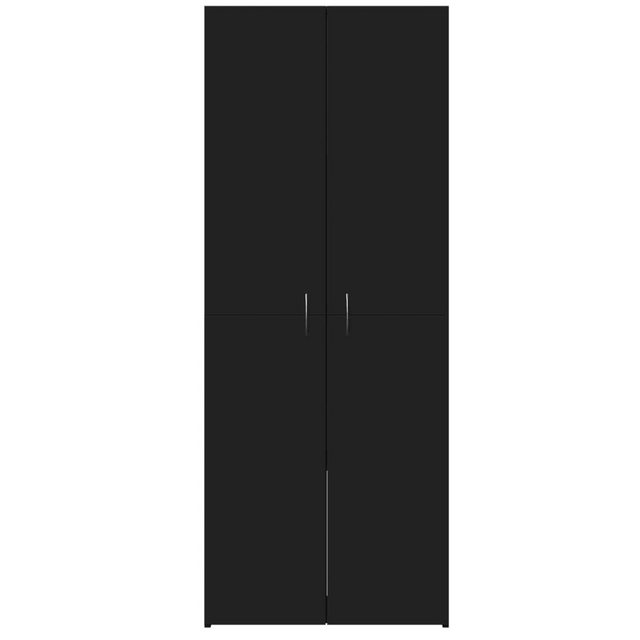 vidaXL Aktenschrank Aktenschrank Büroschrank Schwarz 60x32x153 cm Holzwerks günstig online kaufen