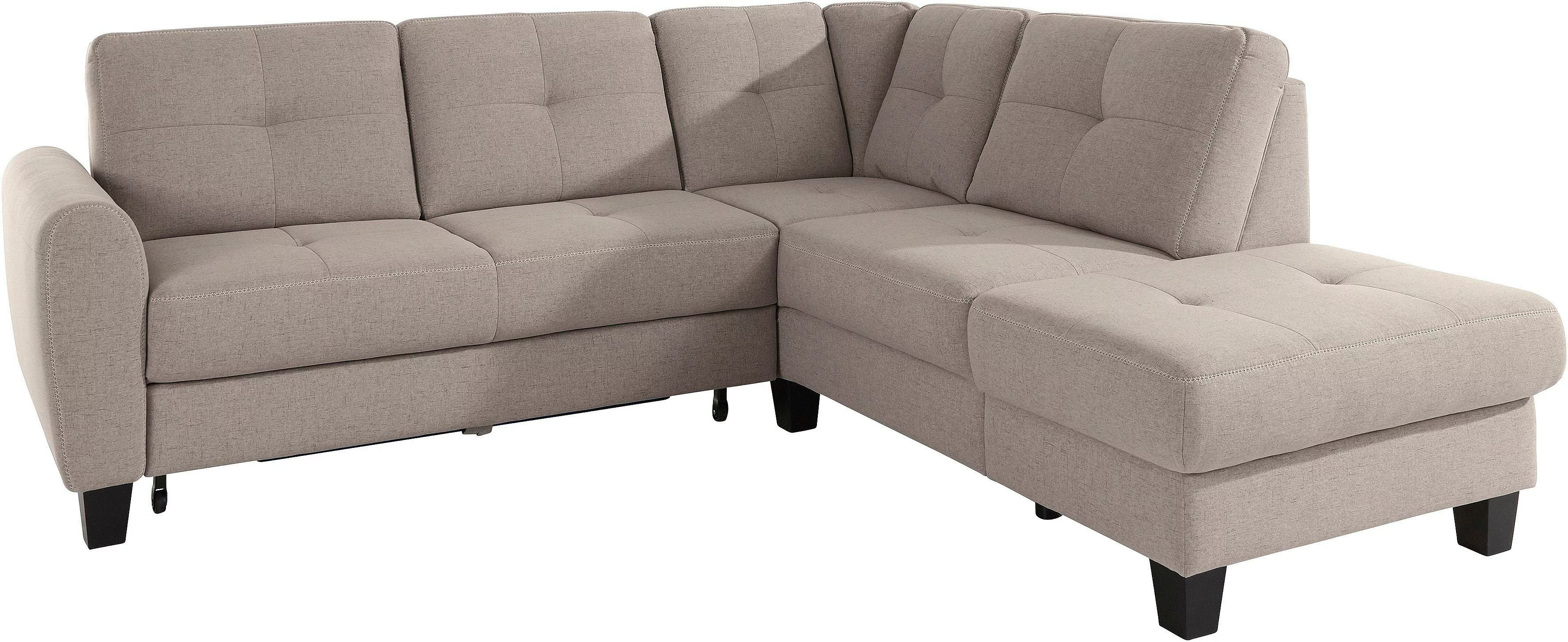 sit&more Ecksofa Varese L-Form, mit Federkern, wahlweise mit Bettfunktion u günstig online kaufen