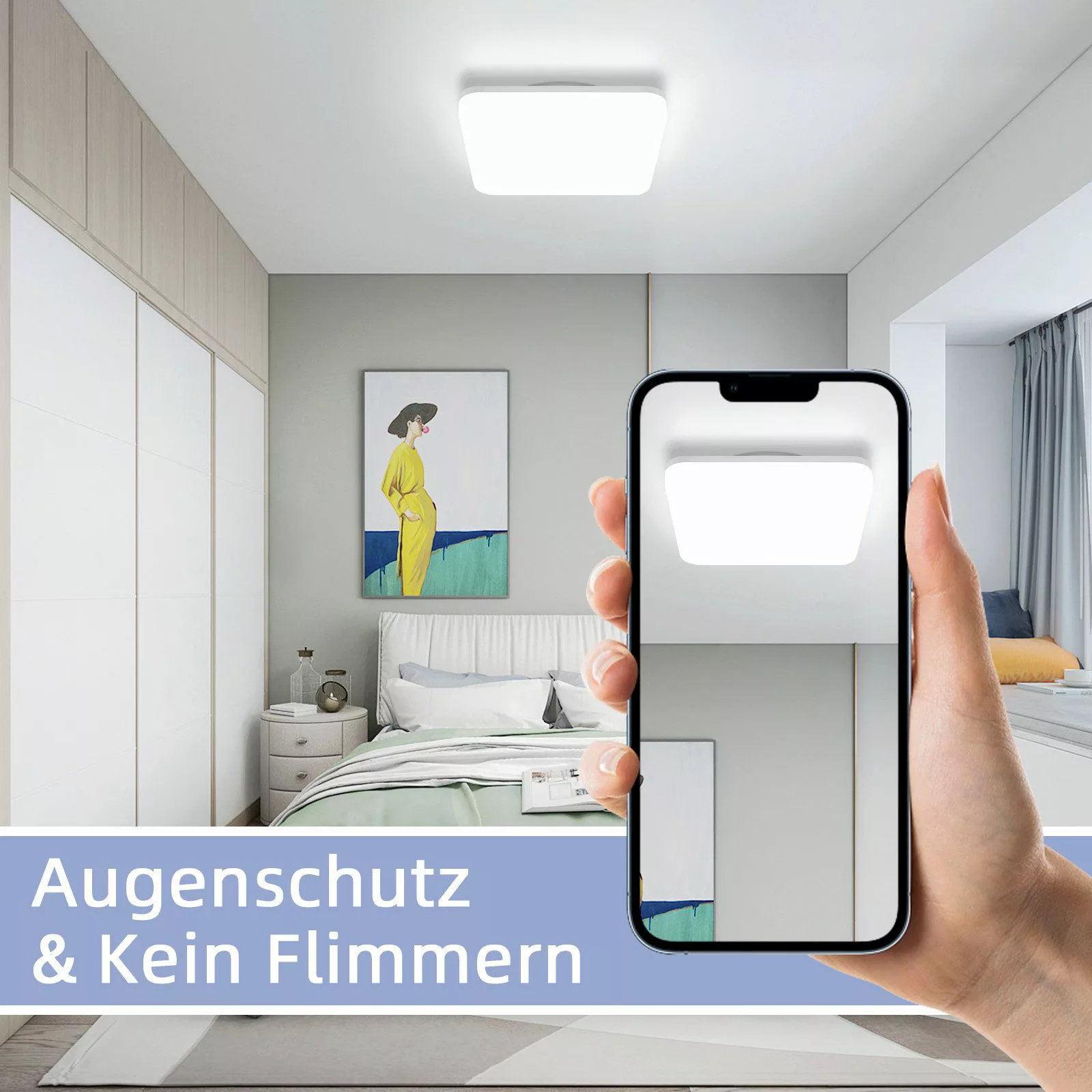 ZMH LED Deckenleuchte Wohnzimmer 22CM 18W günstig online kaufen