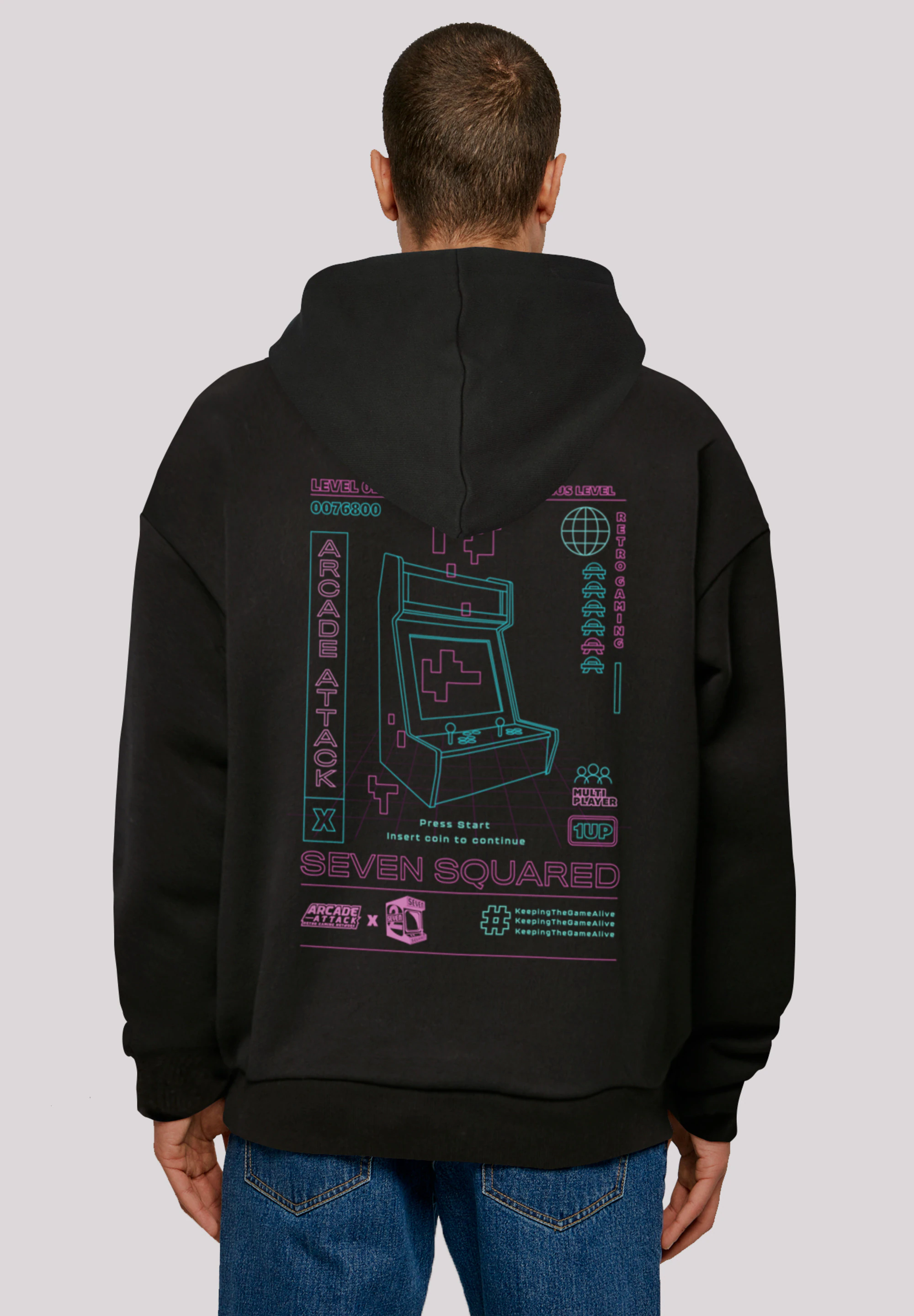 F4NT4STIC Kapuzenpullover "Arcade Attack Video Games SEVENSQUARED Gaming", günstig online kaufen