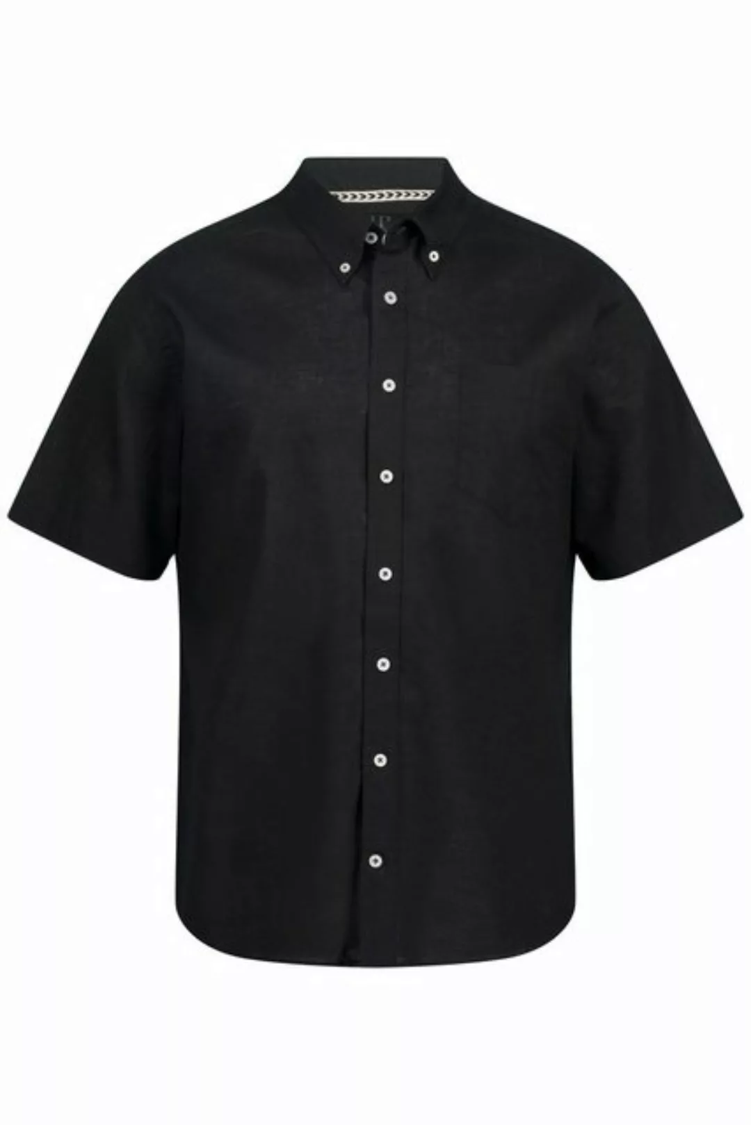 JP1880 Kurzarmhemd Leinenmix-Hemd Halbarm Buttondown-Kragen günstig online kaufen